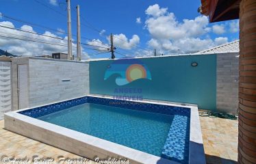 Casa com piscina, 3 dormitórios à venda, 115 m² por R$ 450.000 – Parque D’Aville Residencial – Peruíbe/SP